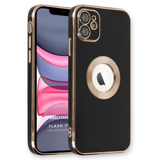 Microsonic Apple iPhone 11 Kılıf Flash Stamp Siyah