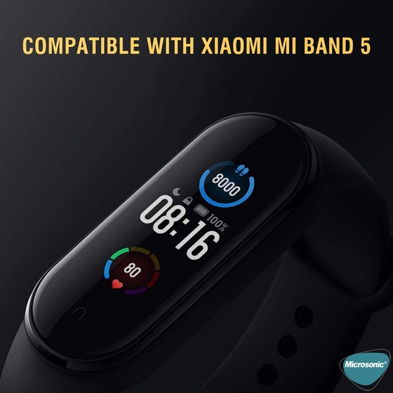 Microsonic Xiaomi Mi Band 5 Manyetik USB Şarj Kablosu Siyah