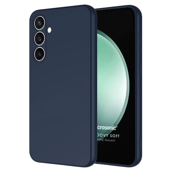 Microsonic Samsung Galaxy S25 Kılıf Groovy Soft Lacivert