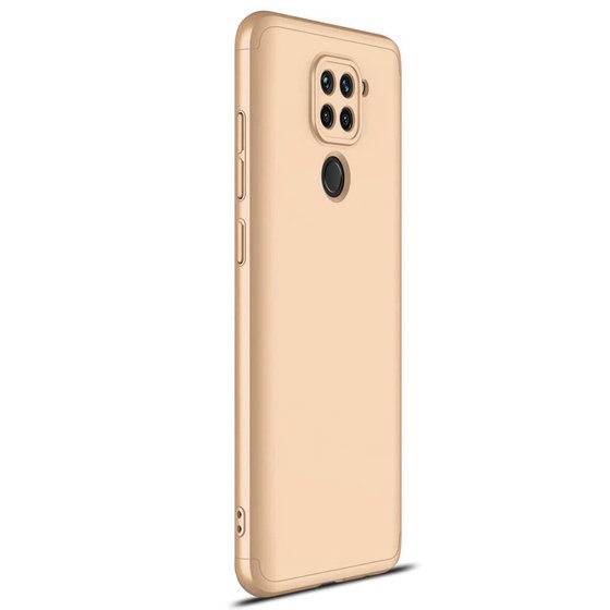 Microsonic Xiaomi Redmi Note 9 Kılıf Double Dip 360 Protective Gold