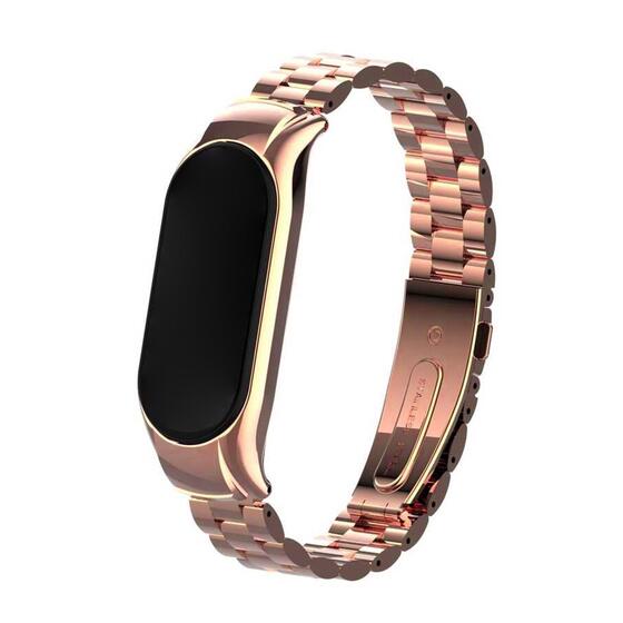 Microsonic Xiaomi Mi Band 7 Metal Stainless Steel Kordon Rose Gold