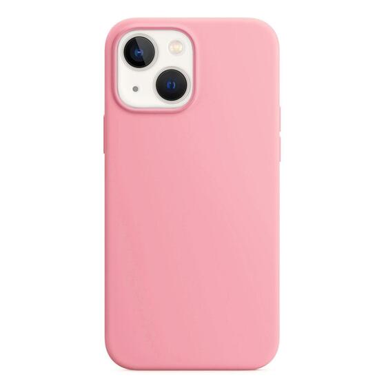 Microsonic Apple iPhone 13 Mini Kılıf Liquid Lansman Silikon Pembe