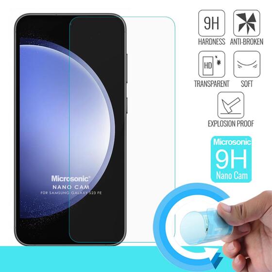 Microsonic Samsung Galaxy S23 FE Nano Glass Cam Ekran Koruyucu