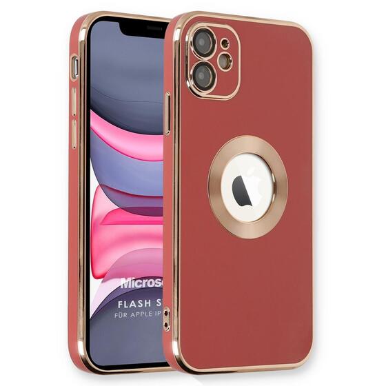 Microsonic Apple iPhone 11 Kılıf Flash Stamp Kırmızı