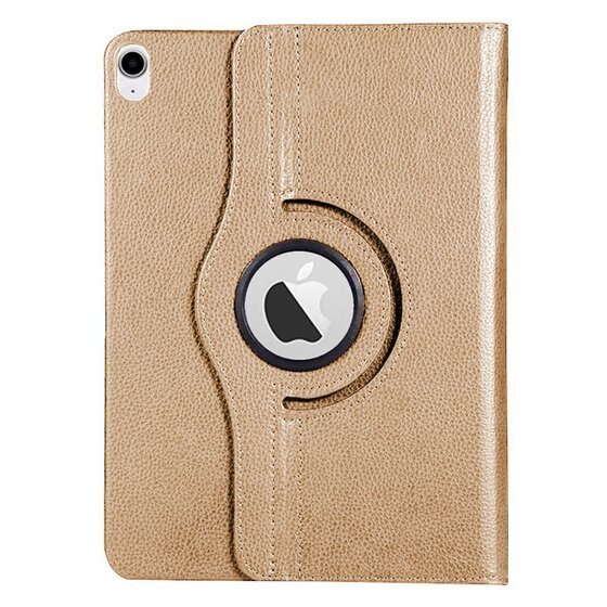 Microsonic Apple iPad Air 13 2024 Kılıf (A2898-A2899) 360 Rotating Stand Deri Gold