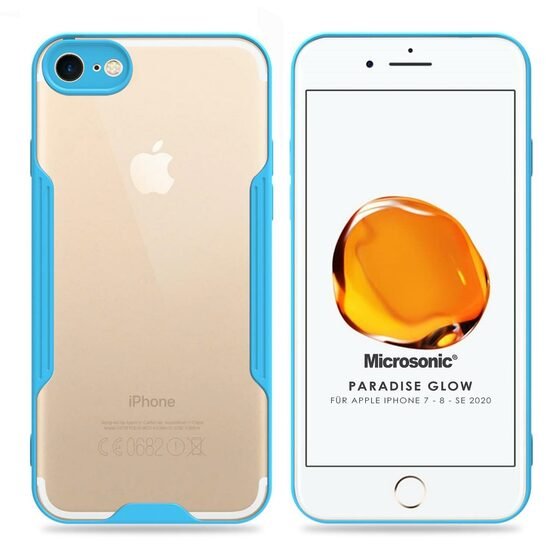 Microsonic Apple iPhone SE 2020 Kılıf Paradise Glow Turkuaz