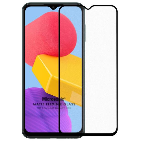 Microsonic Samsung Galaxy M13 Seramik Matte Flexible Ekran Koruyucu Siyah