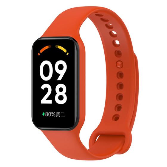 Microsonic Xiaomi Smart Band 8 Active Kordon, Silicone Sport Band Turuncu