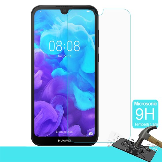 Microsonic Huawei Y5 2019 Temperli Cam Ekran koruyucu