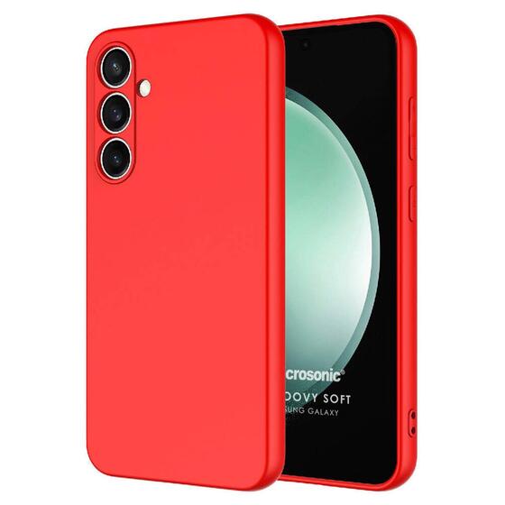 Microsonic Samsung Galaxy S25 Plus Kılıf Groovy Soft Kırmızı
