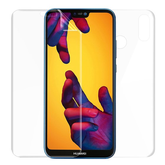 Microsonic Huawei P20 Lite Ön + Arka Kavisler Dahil Tam Ekran Kaplayıcı Film