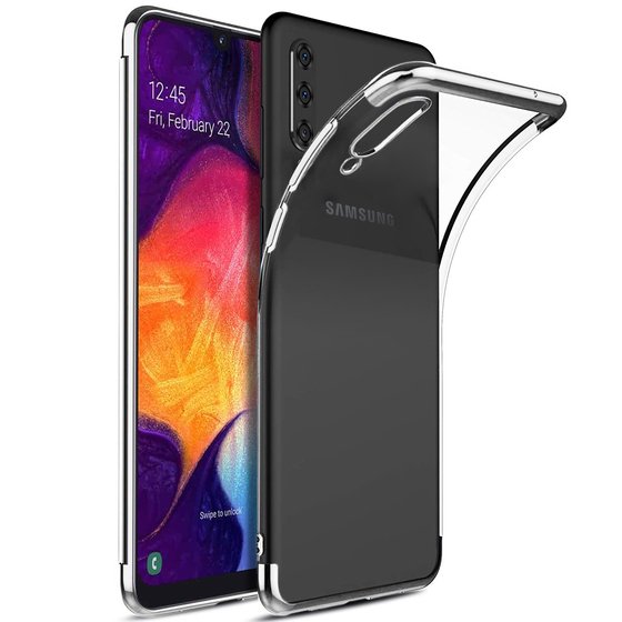 Microsonic Samsung Galaxy A50 Kılıf Skyfall Transparent Clear Gümüş