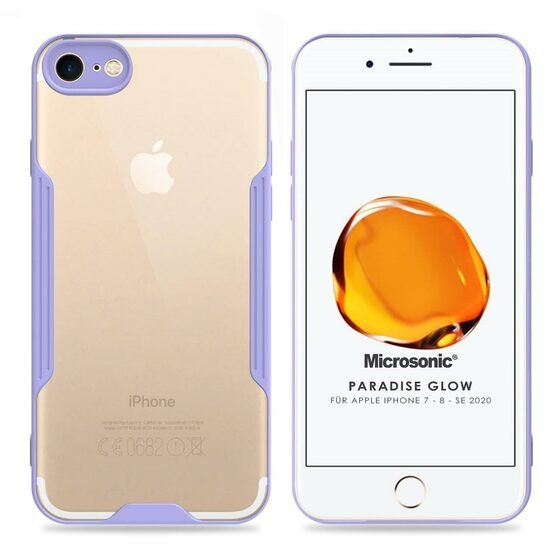 Microsonic Apple iPhone SE 2020 Kılıf Paradise Glow Lila