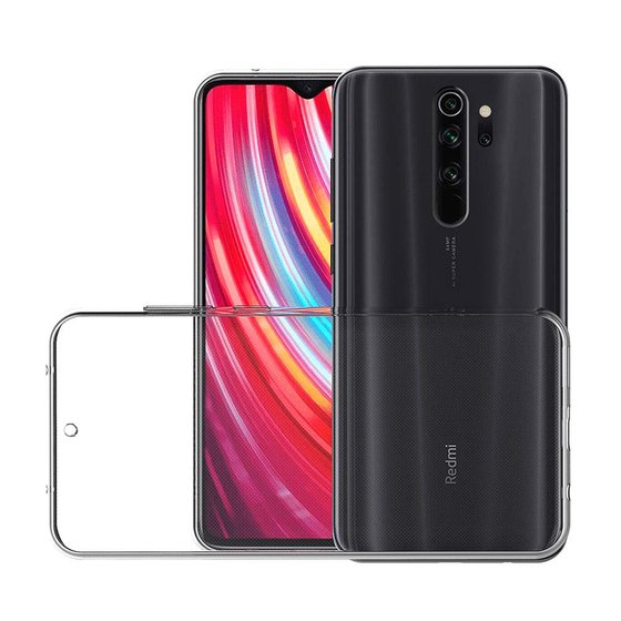 Microsonic Xiaomi Redmi Note 8 Pro Kılıf 6 tarafı tam full koruma 360 Clear Soft Şeffaf