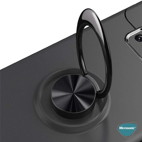 Microsonic Samsung Galaxy S8 Kılıf Kickstand Ring Holder Kırmızı