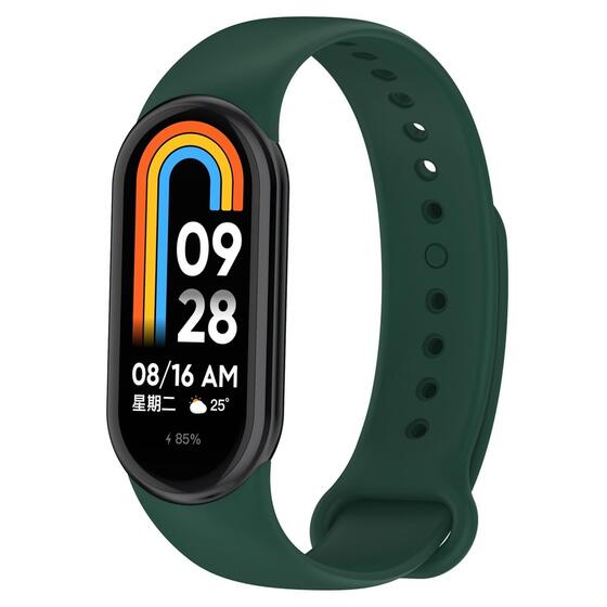 Microsonic Xiaomi Mi Band 8 Silikon Kordon Koyu Yeşil