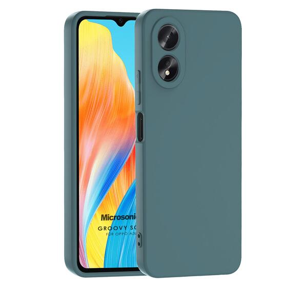 Microsonic Oppo A38 Kılıf Groovy Soft Koyu Yeşil