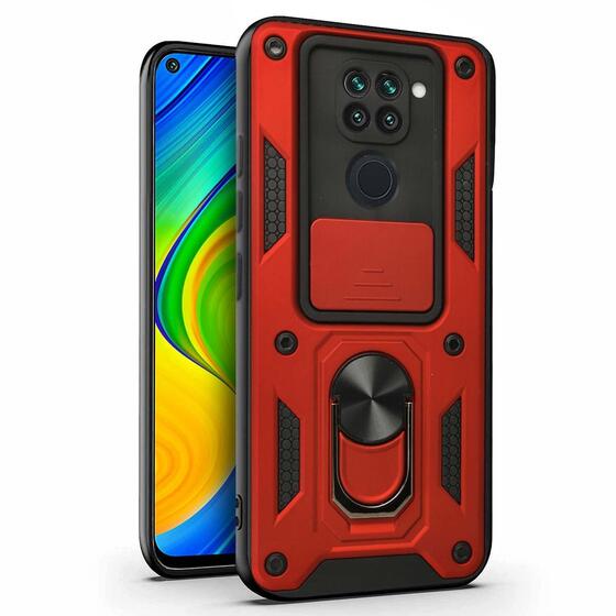 Microsonic Xiaomi Redmi Note 9 Kılıf Impact Resistant Kırmızı