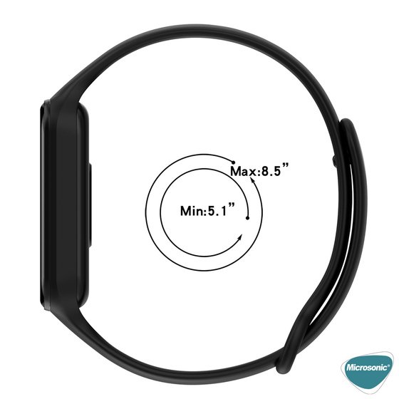 Microsonic Xiaomi Smart Band 8 Active Kordon, Silicone Sport Band Koyu Yeşil