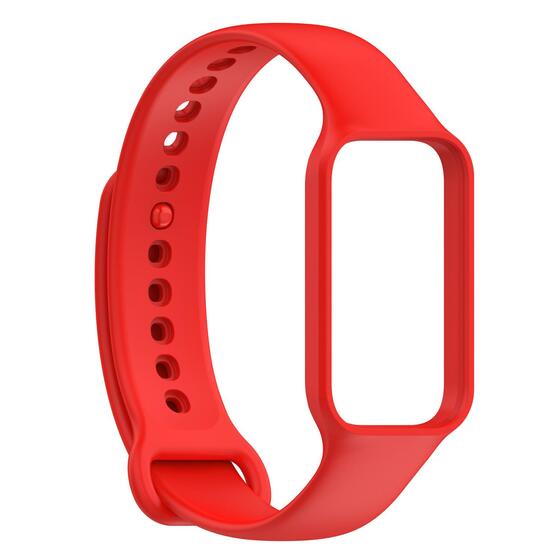 Microsonic Xiaomi Smart Band 8 Active Kordon, Silicone Sport Band Kırmızı