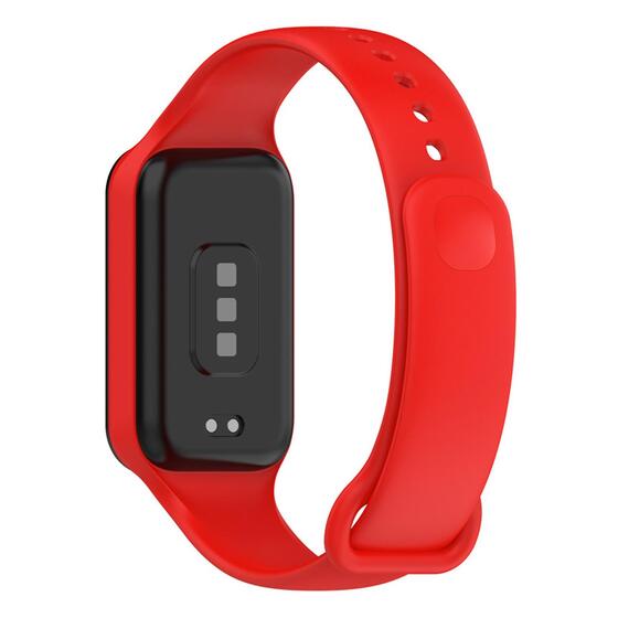 Microsonic Xiaomi Smart Band 8 Active Kordon, Silicone Sport Band Kırmızı