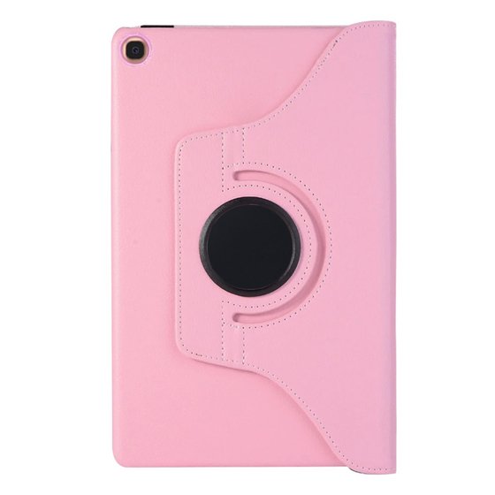 Microsonic Samsung Galaxy Tab A 10.1'' T510 Kılıf 360 Rotating Stand Deri Açık Pembe