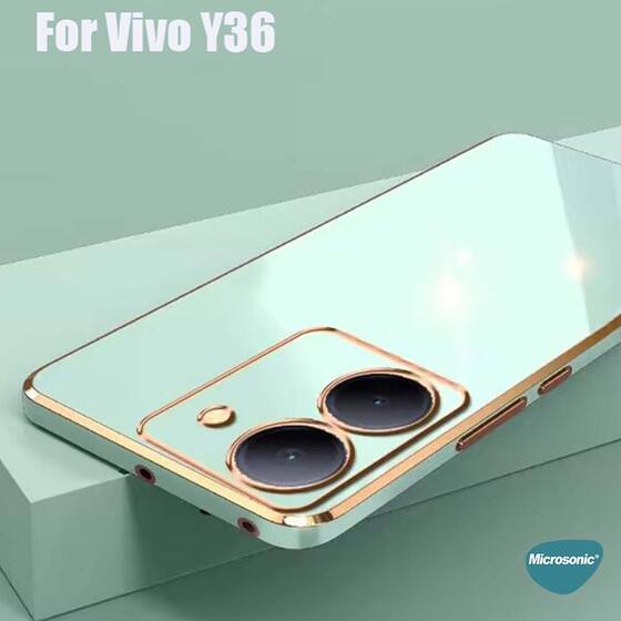 Microsonic Vivo Y36 Kılıf Olive Plated Pembe