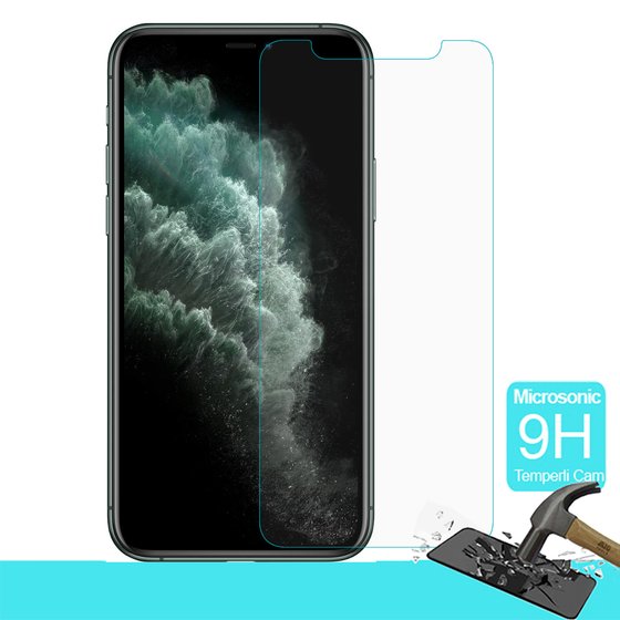 Microsonic Apple iPhone 11 Pro Max (6.5'') Temperli Cam Ekran Koruyucu