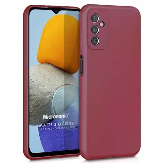 Microsonic Matte Silicone Samsung Galaxy M23 Kılıf Mor