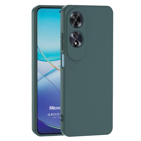 Microsonic Oppo A60 Kılıf Groovy Soft Koyu Yeşil