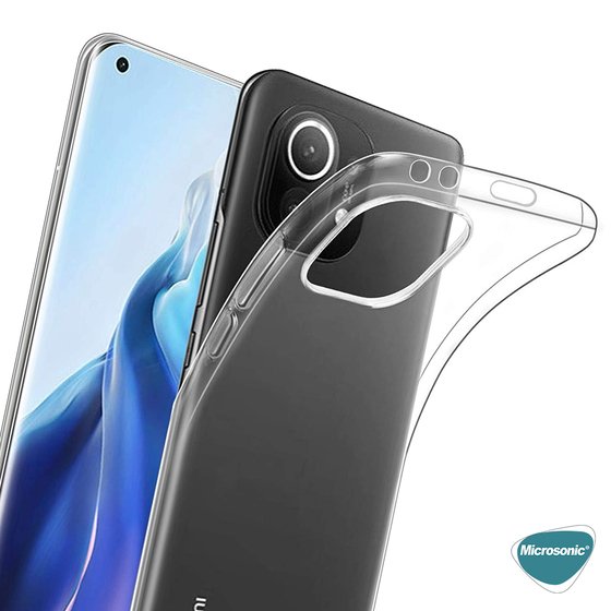 Microsonic Xiaomi Mi 11 Kılıf Transparent Soft Beyaz