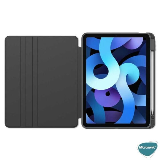 Microsonic Apple iPad Air 5.Nesil 2022 Kılıf (A2588-A2589-A2591) Regal Folio Siyah