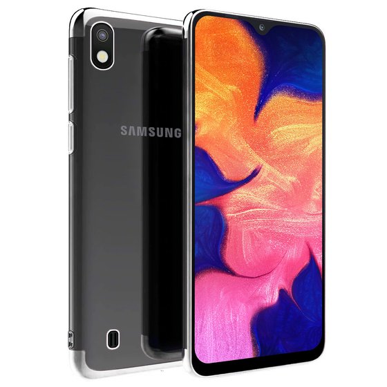 Microsonic Samsung Galaxy A10 Kılıf Skyfall Transparent Clear Gümüş