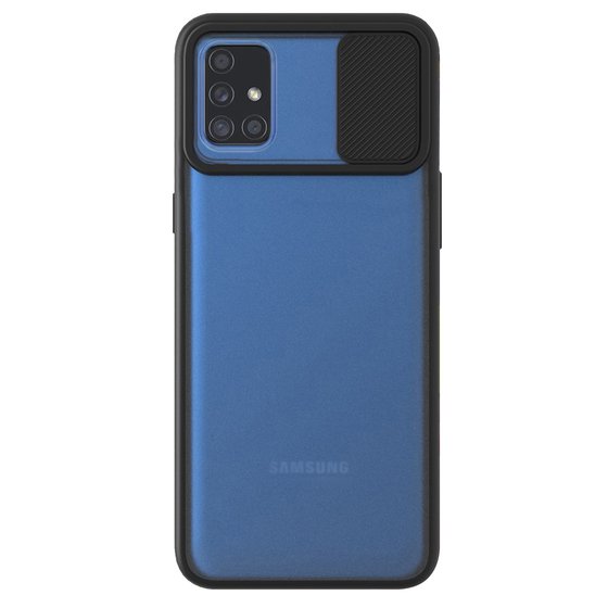 Microsonic Samsung Galaxy M31S Kılıf Slide Camera Lens Protection Siyah