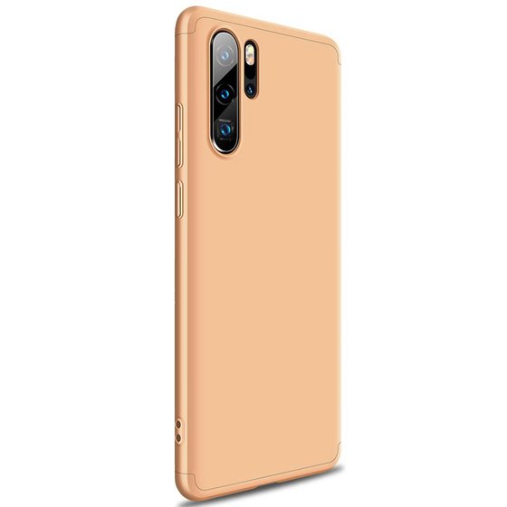 Microsonic Huawei P30 Pro Kılıf Double Dip 360 Protective Gold