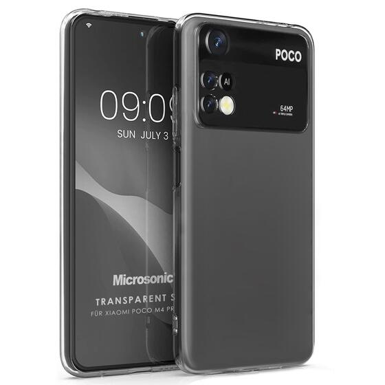 Microsonic Xiaomi Poco M4 Pro 4G Kılıf Transparent Soft Şeffaf