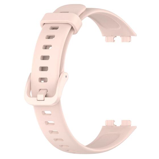 Microsonic Huawei Band 10 Kordon, Silicone Sport Band Pudra