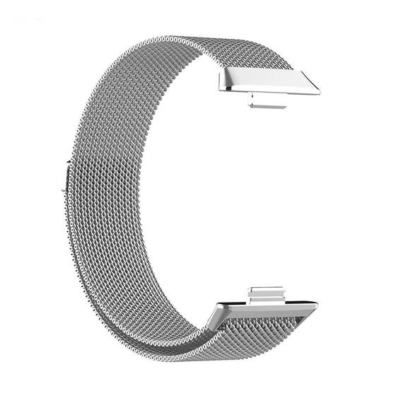 Microsonic Huawei Watch Fit 4 Milanese Loop Kordon Gümüş