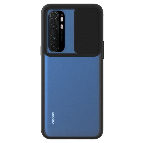 Microsonic Xiaomi Mi Note 10 Lite Kılıf Slide Camera Lens Protection Siyah