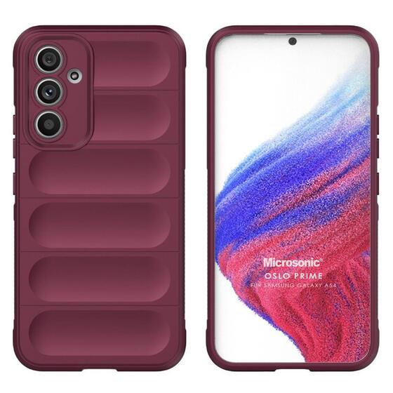 Microsonic Samsung Galaxy A54 Kılıf Oslo Prime Bordo