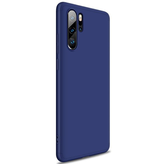 Microsonic Huawei P30 Pro Kılıf Double Dip 360 Protective Lacivert