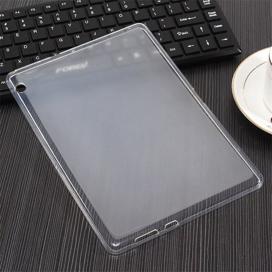 Microsonic Huawei MediaPad T3 10'' Kılıf Transparent Soft Beyaz