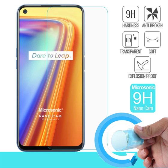 Microsonic Realme 7 Nano Glass Cam Ekran Koruyucu