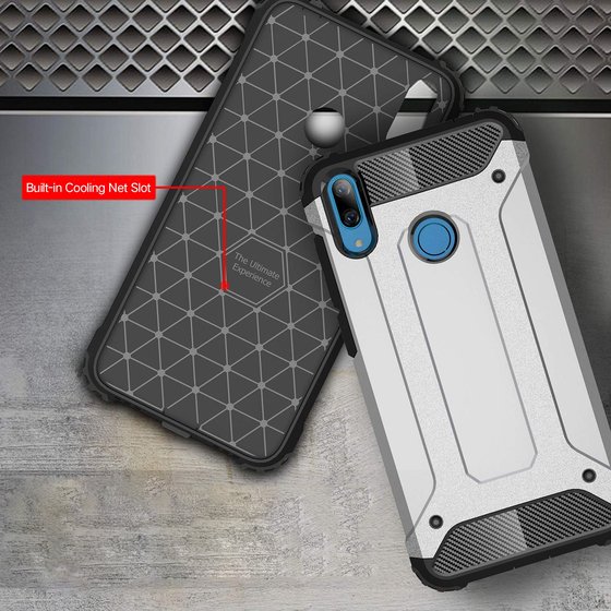 Microsonic Huawei Y7 2019 Kılıf Rugged Armor Mavi