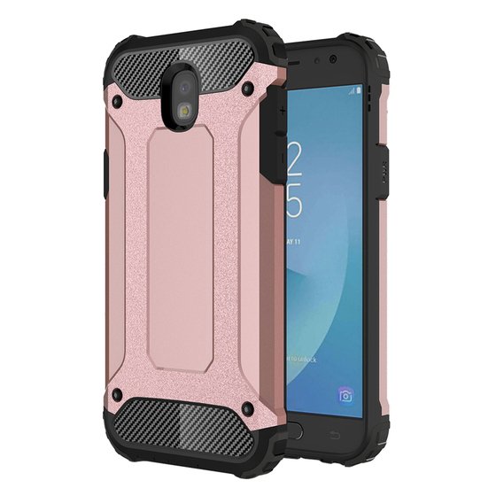 Microsonic Samsung Galaxy J5 Pro Kılıf Rugged Armor Rose Gold