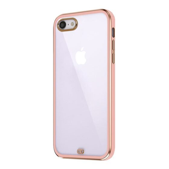 Microsonic Apple iPhone 7 Kılıf Laser Plated Soft Pembe