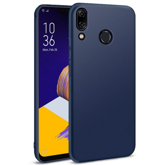 Microsonic Matte Silicone Asus Zenfone 5Z (6.2'') ZS620KL Kılıf Lacivert