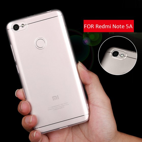 Microsonic Xiaomi Redmi Note 5A Prime Kılıf Transparent Soft Beyaz