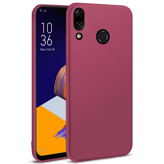 Microsonic Matte Silicone Asus Zenfone 5Z (6.2'') ZS620KL Kılıf Mor