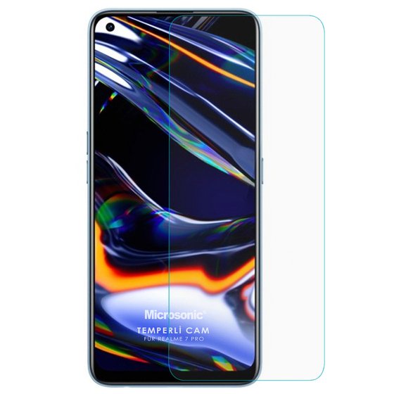 Microsonic Realme 7 Pro Tempered Glass Cam Ekran Koruyucu